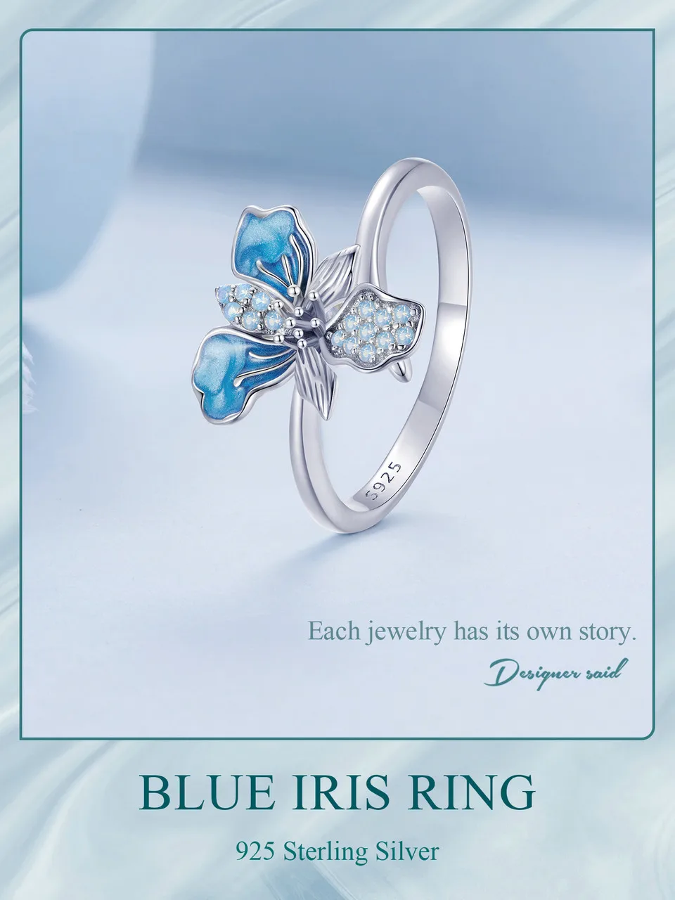 Blue Iris Ring