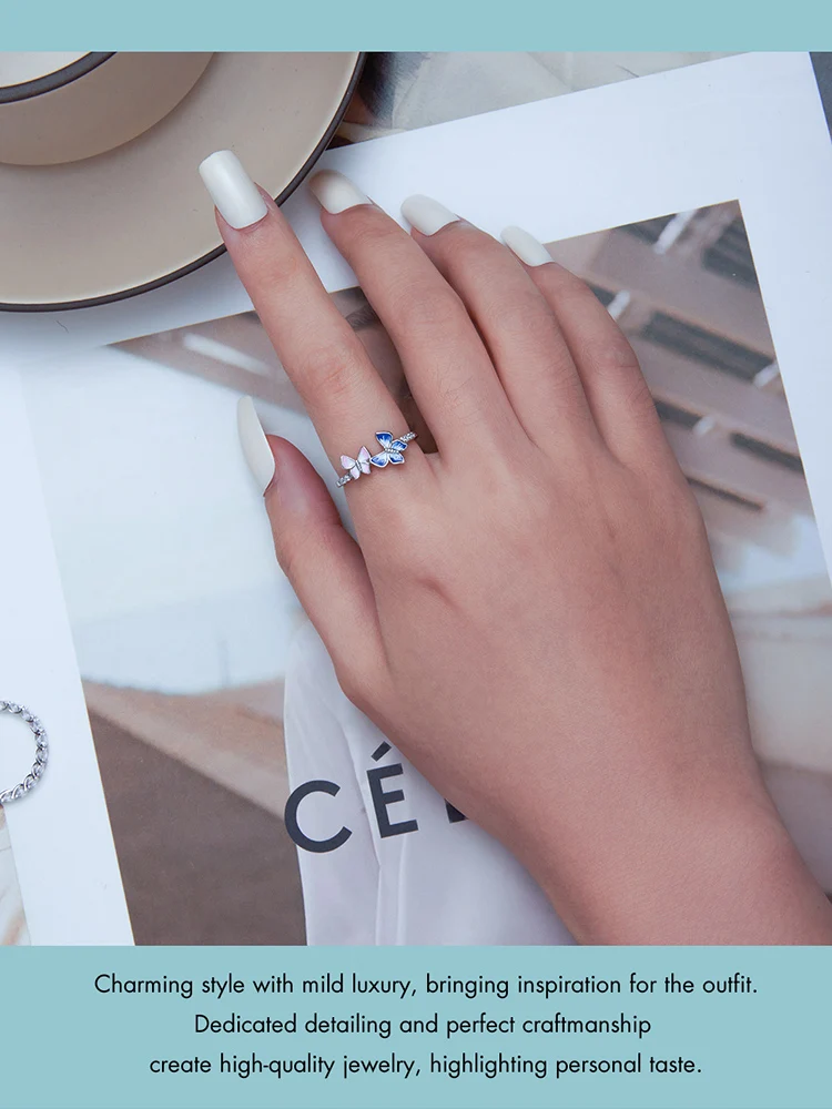 Butterfly Ring 925 Sterling Silver