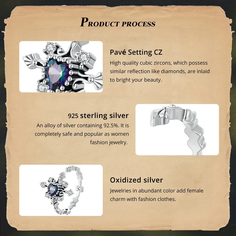 Cross Ring Retro Heart