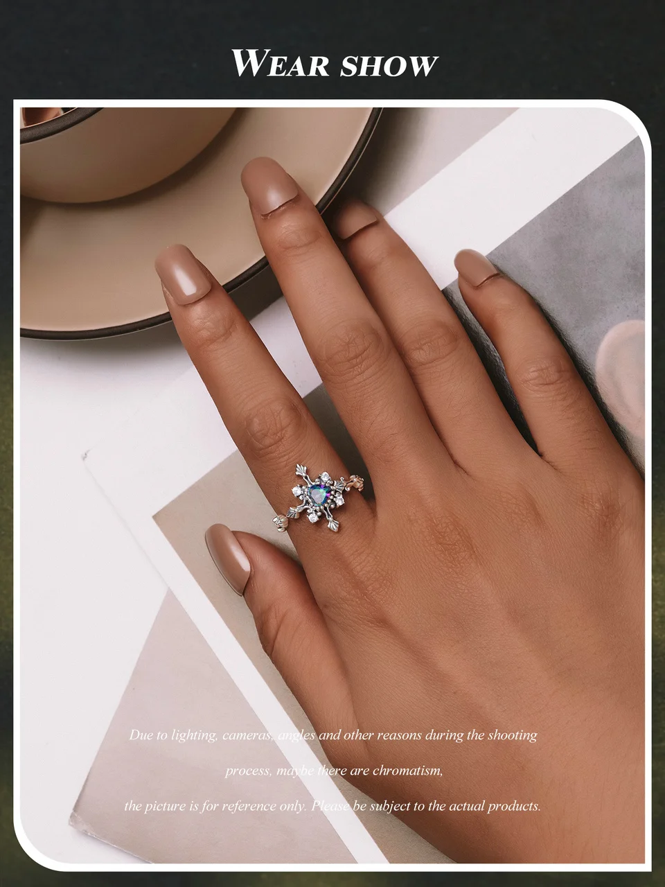 Cross Ring Retro Heart