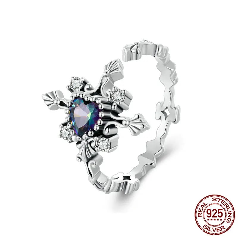 Cross Ring Retro Heart