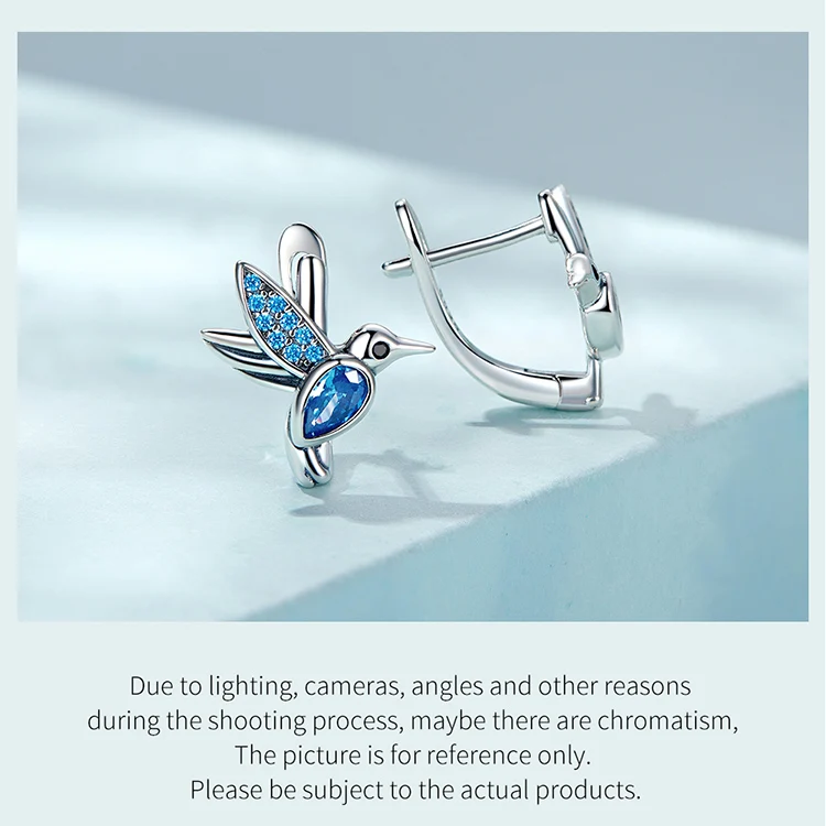 Cute Hummingbird Ear Clips