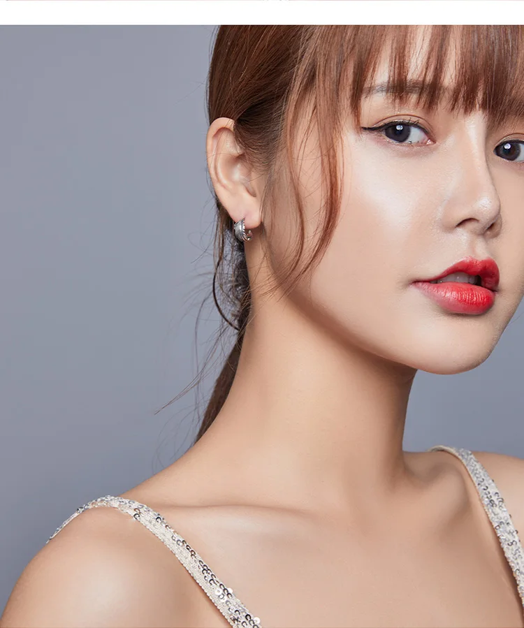 Dazzling Light Feather Stud Earrings