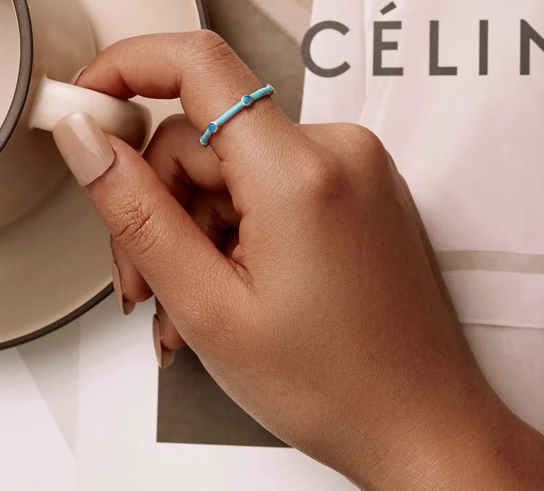 Delicate Turquoise Ring https://luxynor.com Delicate Turquoise Ring