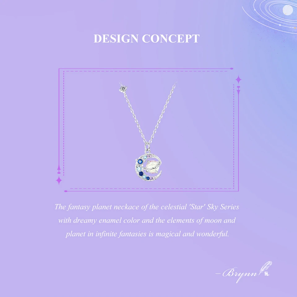 Fantasy planet necklace