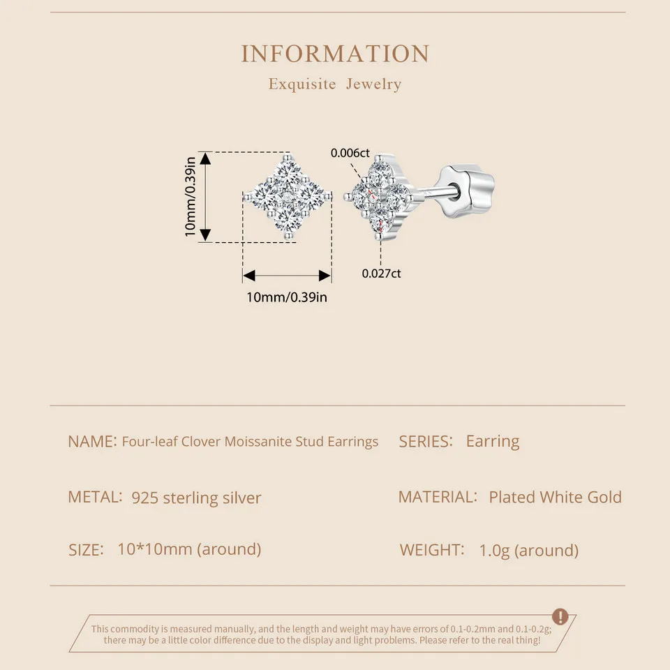 Four Leaf Clover Moissanite