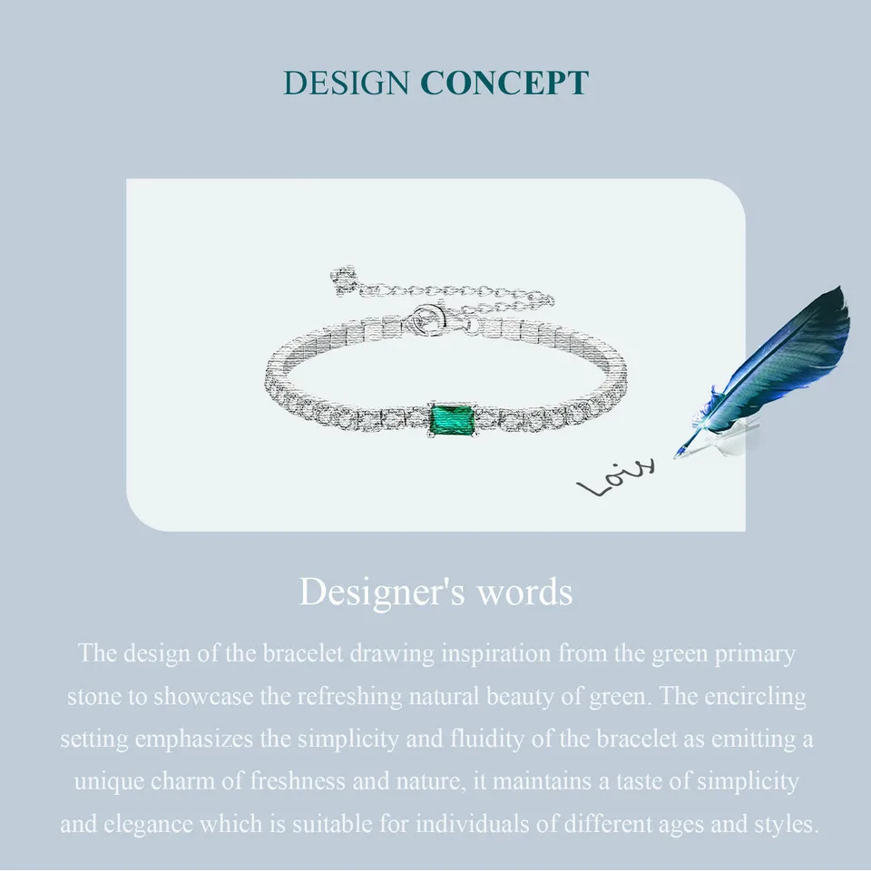 Green Cubic Zirconia Tennis