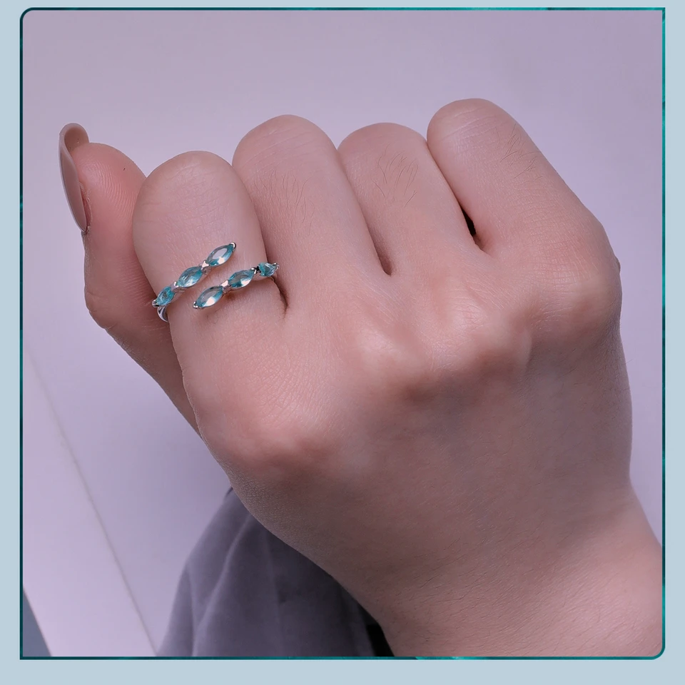 Light Green Glass Opening Ring