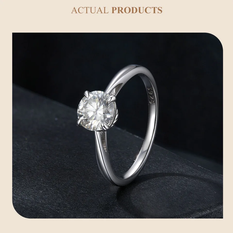 Shining One CT Moissanite Ring