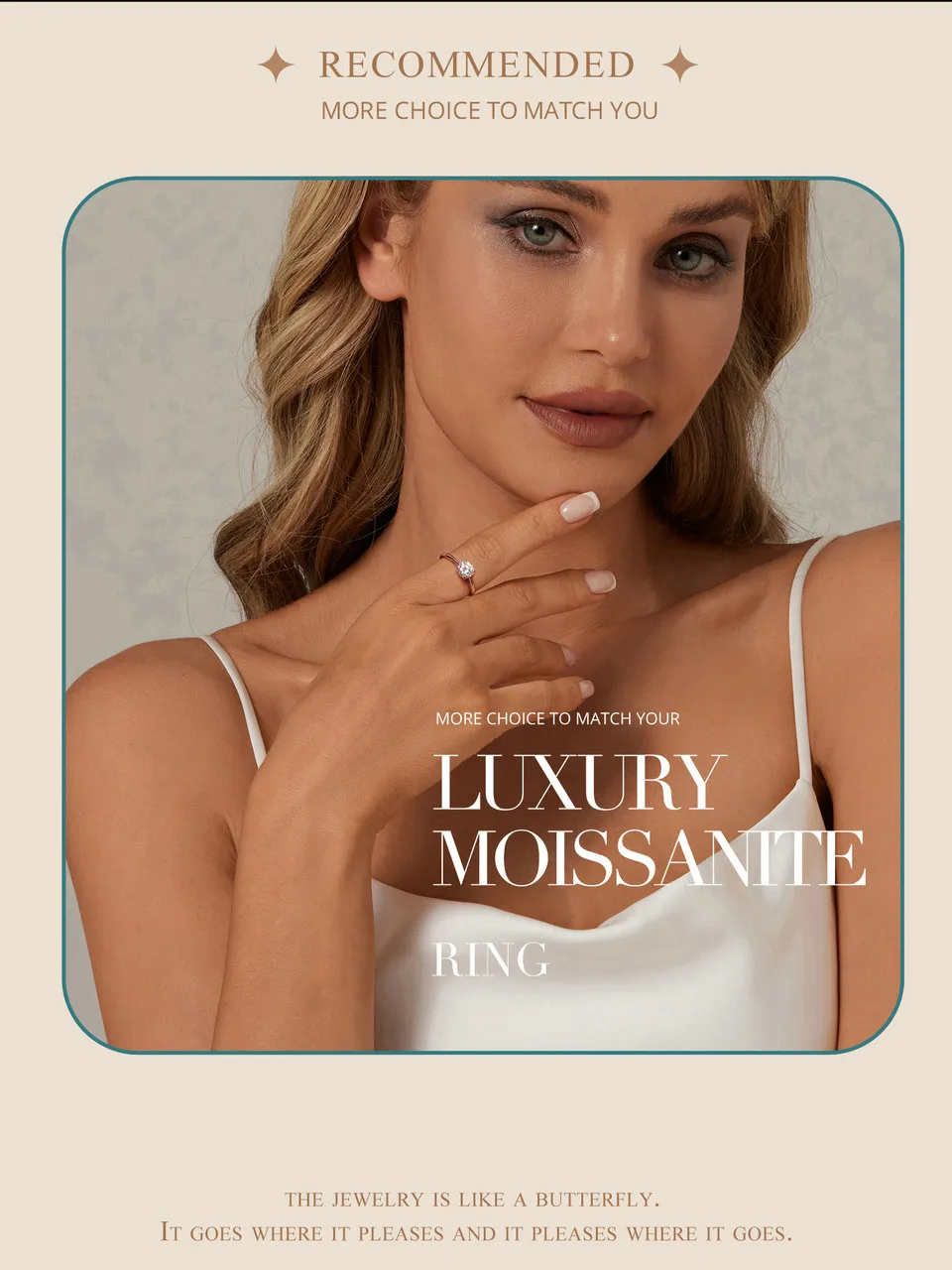 Shining One CT Moissanite Ring