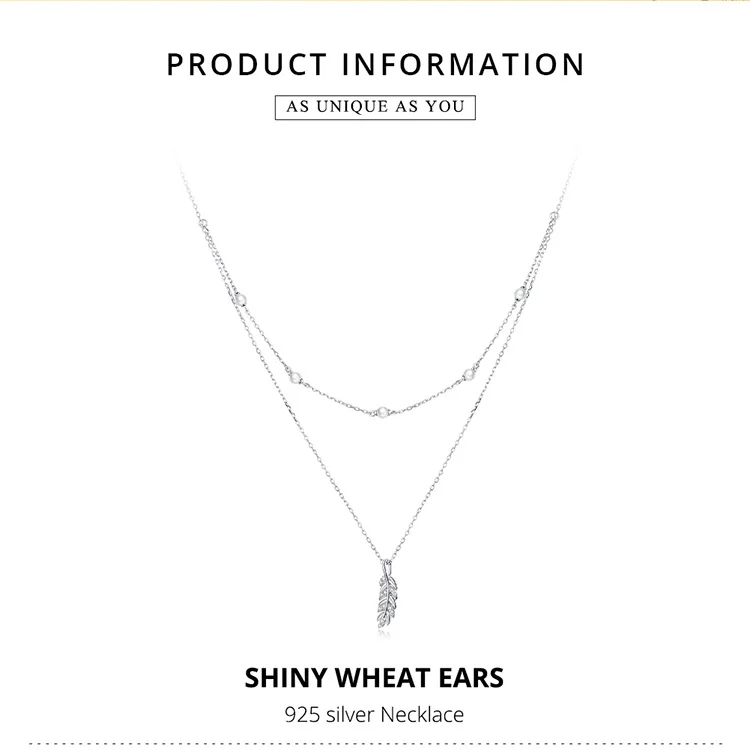 Shiny Wheat Ears Necklace