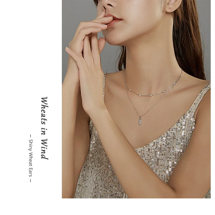 Shiny Wheat Ears Necklace