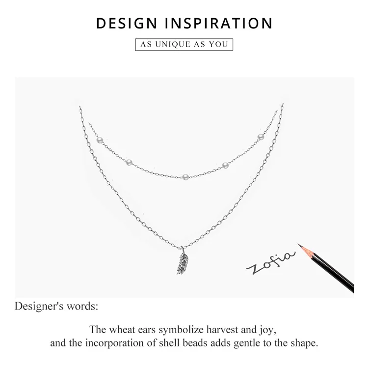 Shiny Wheat Ears Necklace