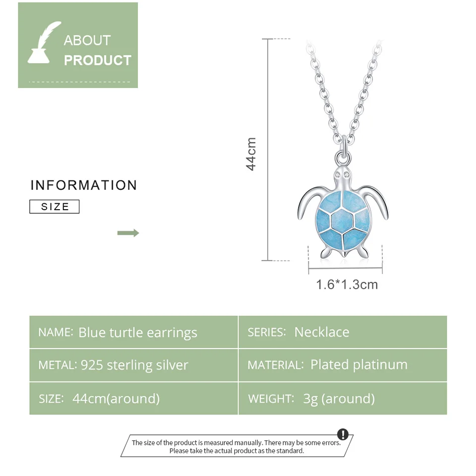 Sky Blue Turtle Necklace https://luxynor.com Sky Blue Turtle Necklace