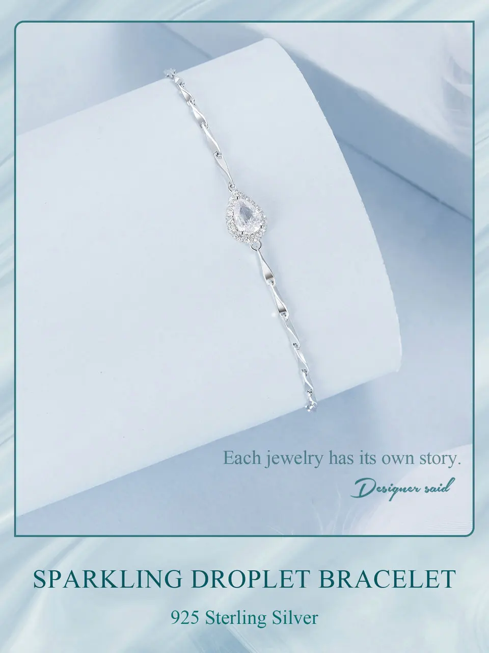 Sparkling Droplet Bracelet