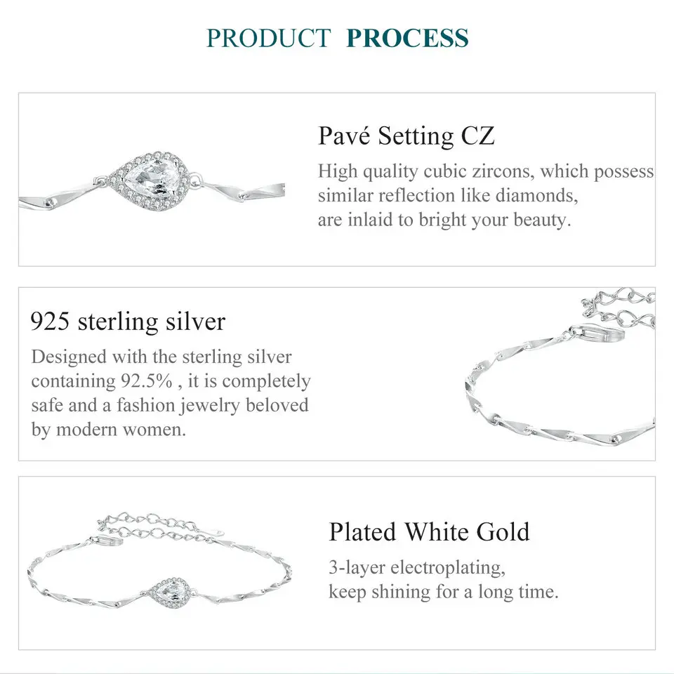 Sparkling Droplet Bracelet