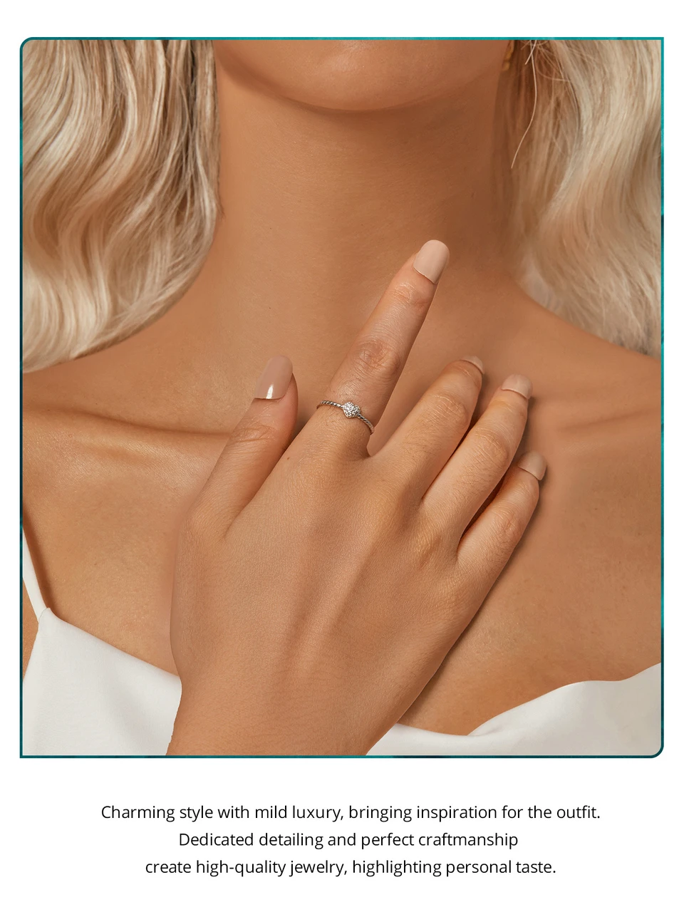 Sparkling Heart Ring