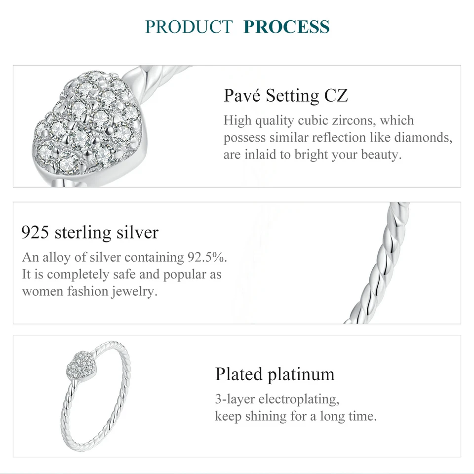 Sparkling Heart Ring