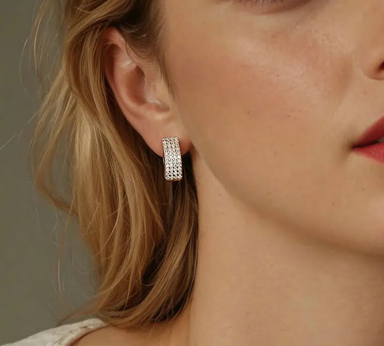 Sterling Silver Delicate Sparkling Ear https://luxynor.com Sterling Silver Delicate Sparkling Ear