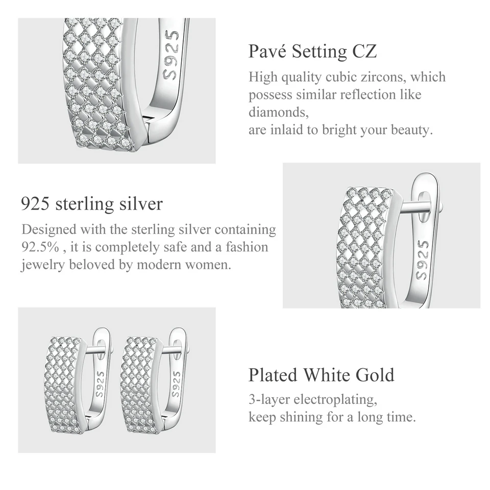 Sterling Silver Delicate Sparkling Ear