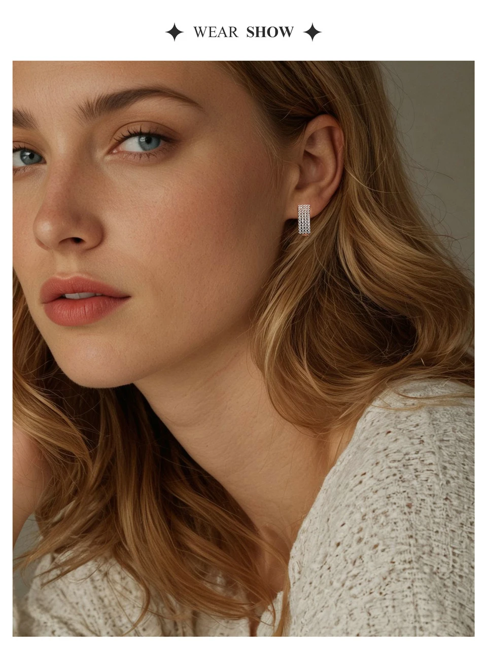Sterling Silver Delicate Sparkling Ear
