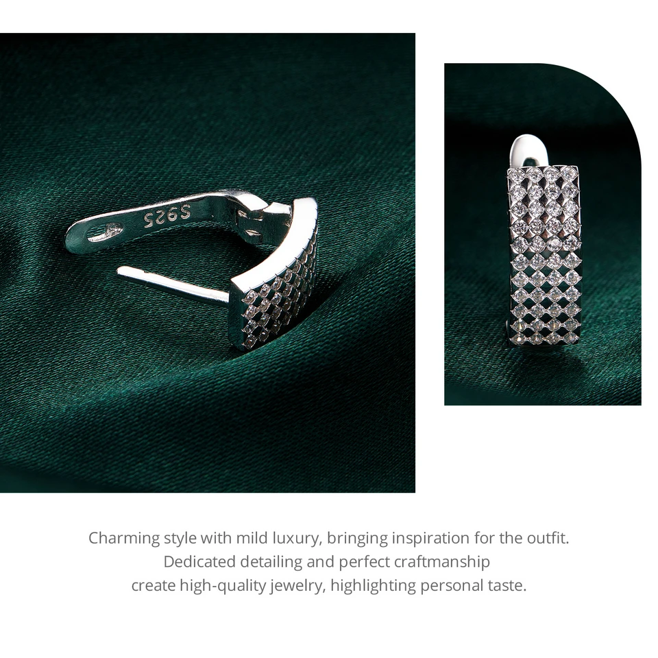 Sterling Silver Delicate Sparkling Ear