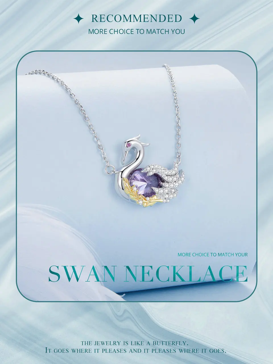 Swan Pendant Necklace