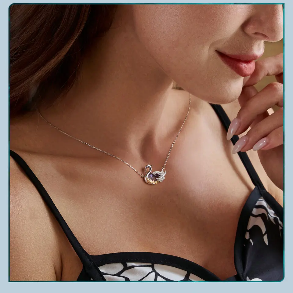Swan Pendant Necklace