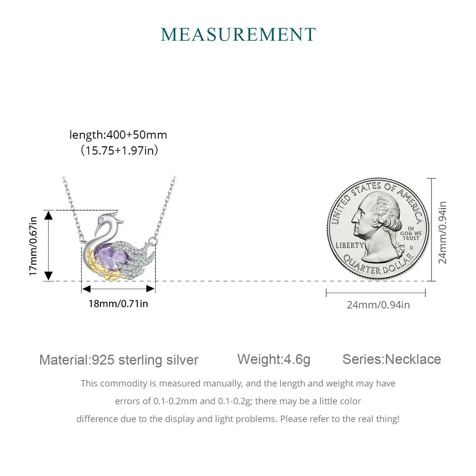 Swan Pendant Necklace