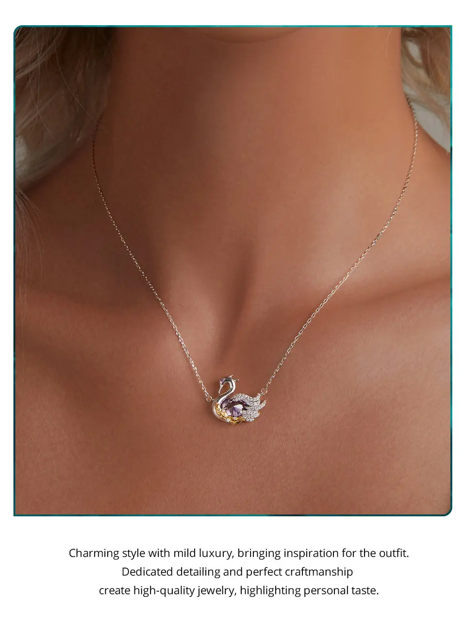 Swan Pendant Necklace