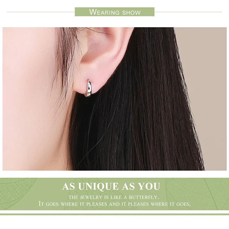 Tiny Circle Hoop Earrings