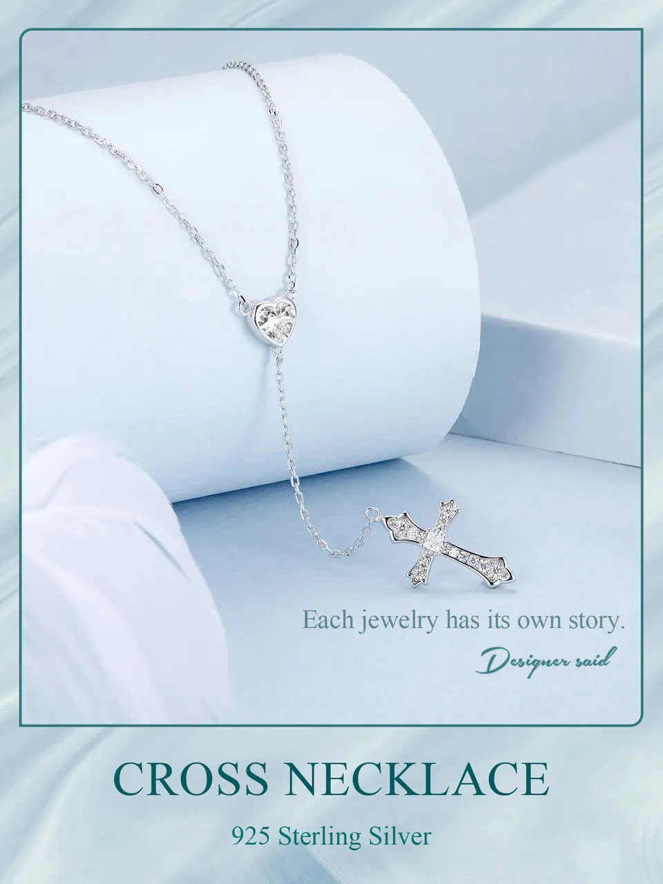 Y-shaped Cross Necklace