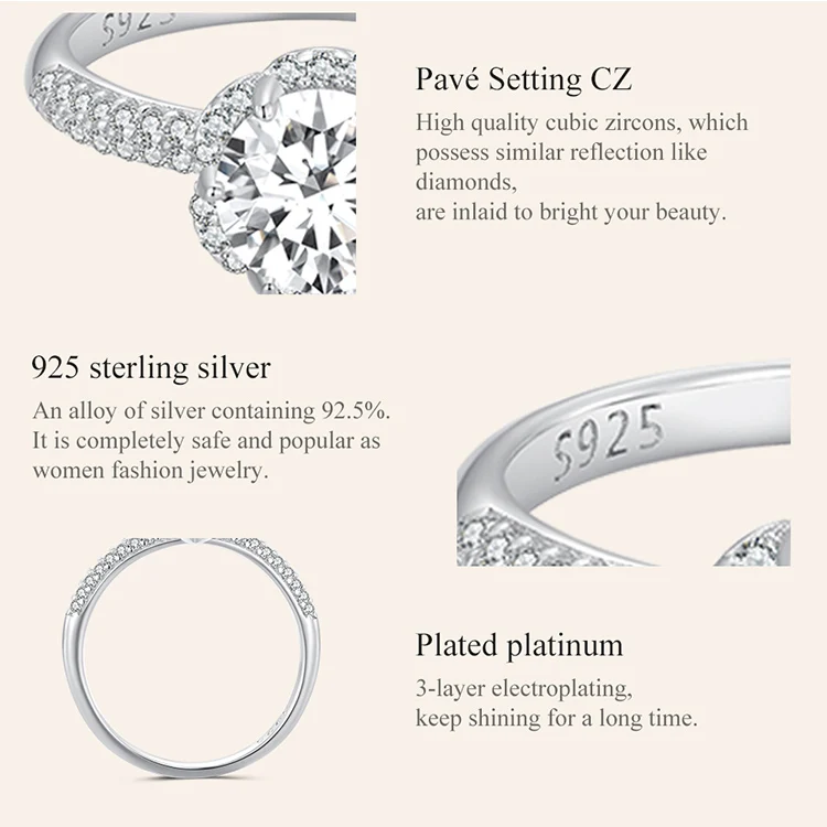 1 Carat Moissanite Ring