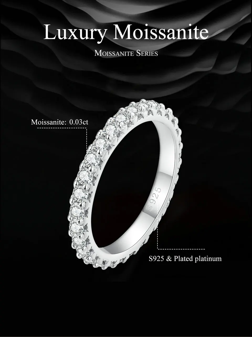 Delicate Moissanite Ring