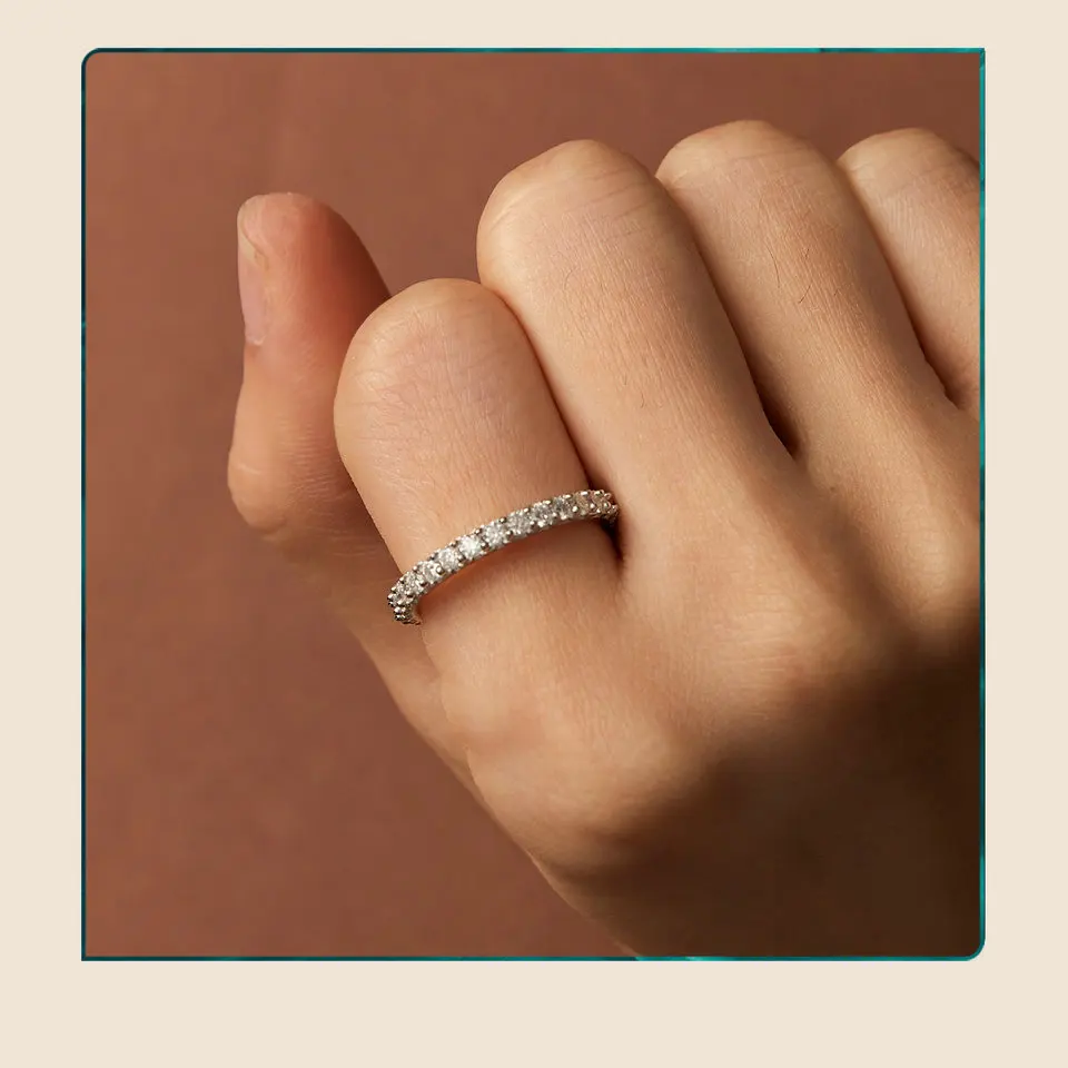 Delicate Moissanite Ring