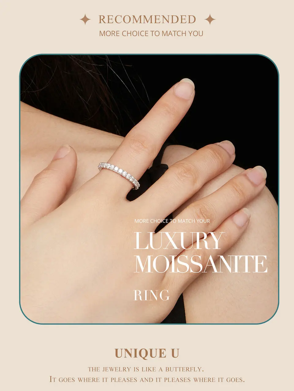 Delicate Moissanite Ring
