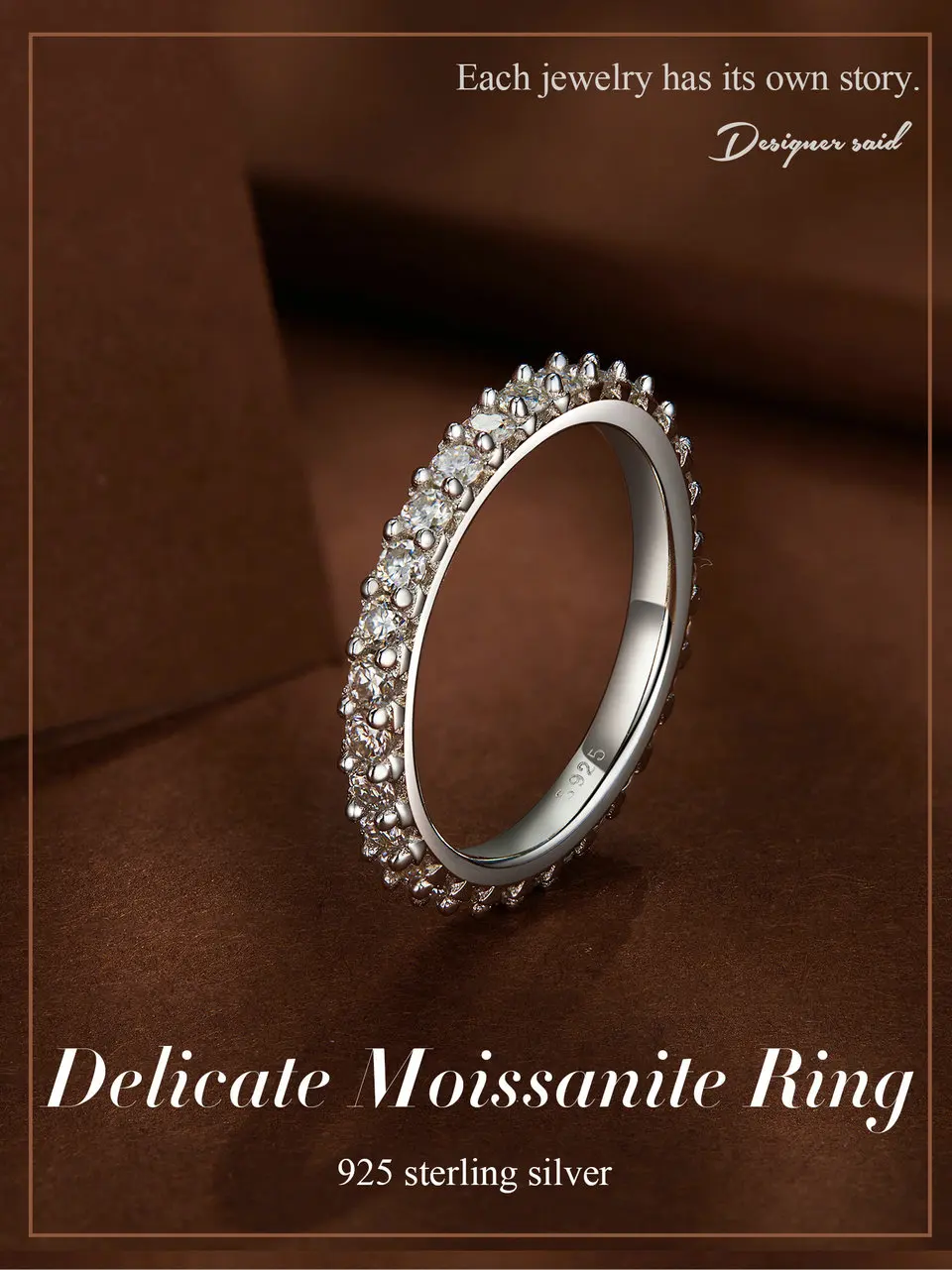 Delicate Moissanite Ring