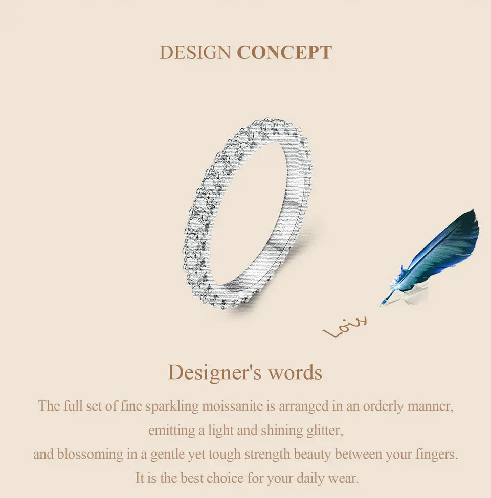 Delicate Moissanite Ring