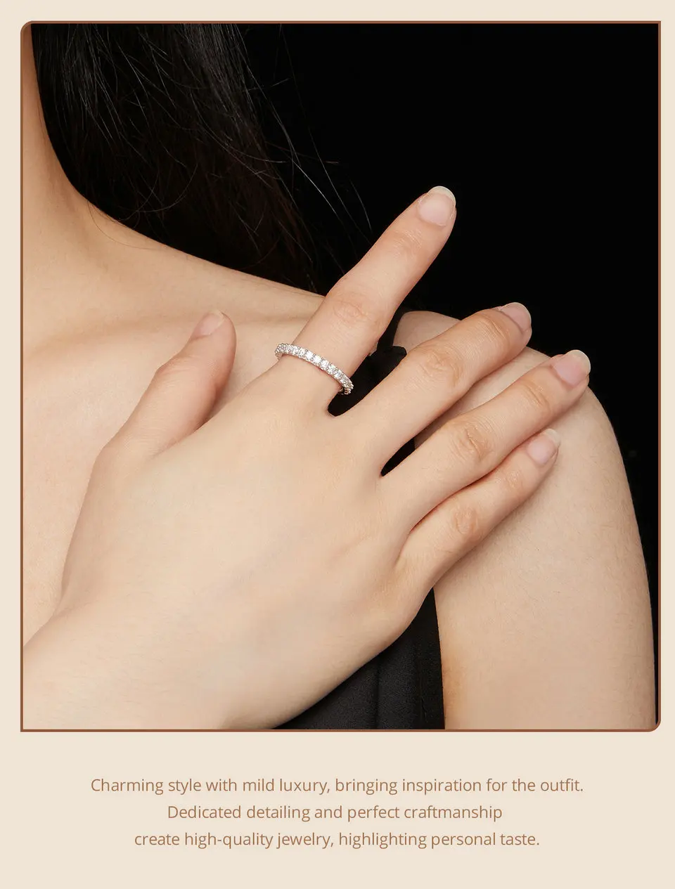 Delicate Moissanite Ring