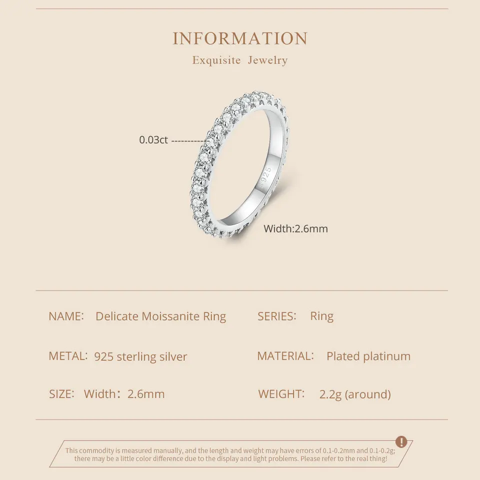 Delicate Moissanite Ring