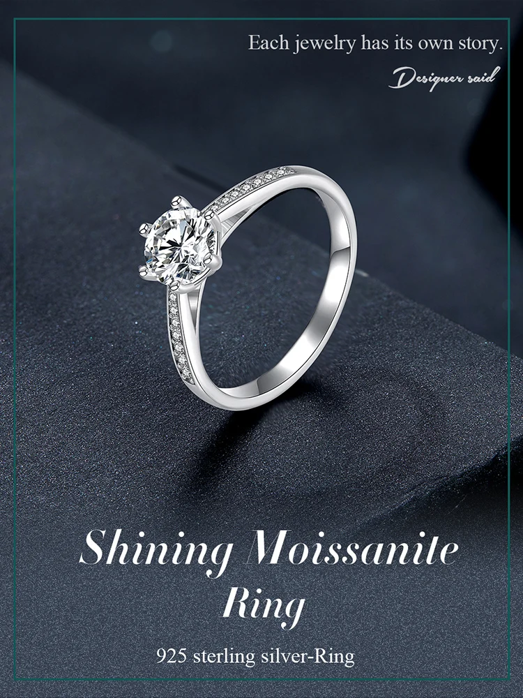 Shining Moissanite Ring